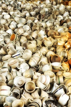 "Crowded", Contemporary, Abandoned China Factory, Metal Print, Color Photograph