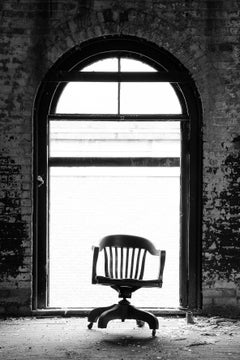 "Dancing Chair", Contemporary, Factory, Industrial, Black and White Photograph