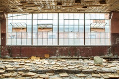 "Domino Room", Contemporary, Abandoned Lace Factory, Industrial, Color Photo