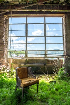 "Exist", Contemporary, Interior, Chair, Grass, Brick, Window, Green, Photograph