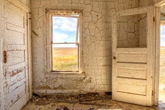 "Interior III", Contemporary Abandoned Interior, Window, Doors, Color Photograph