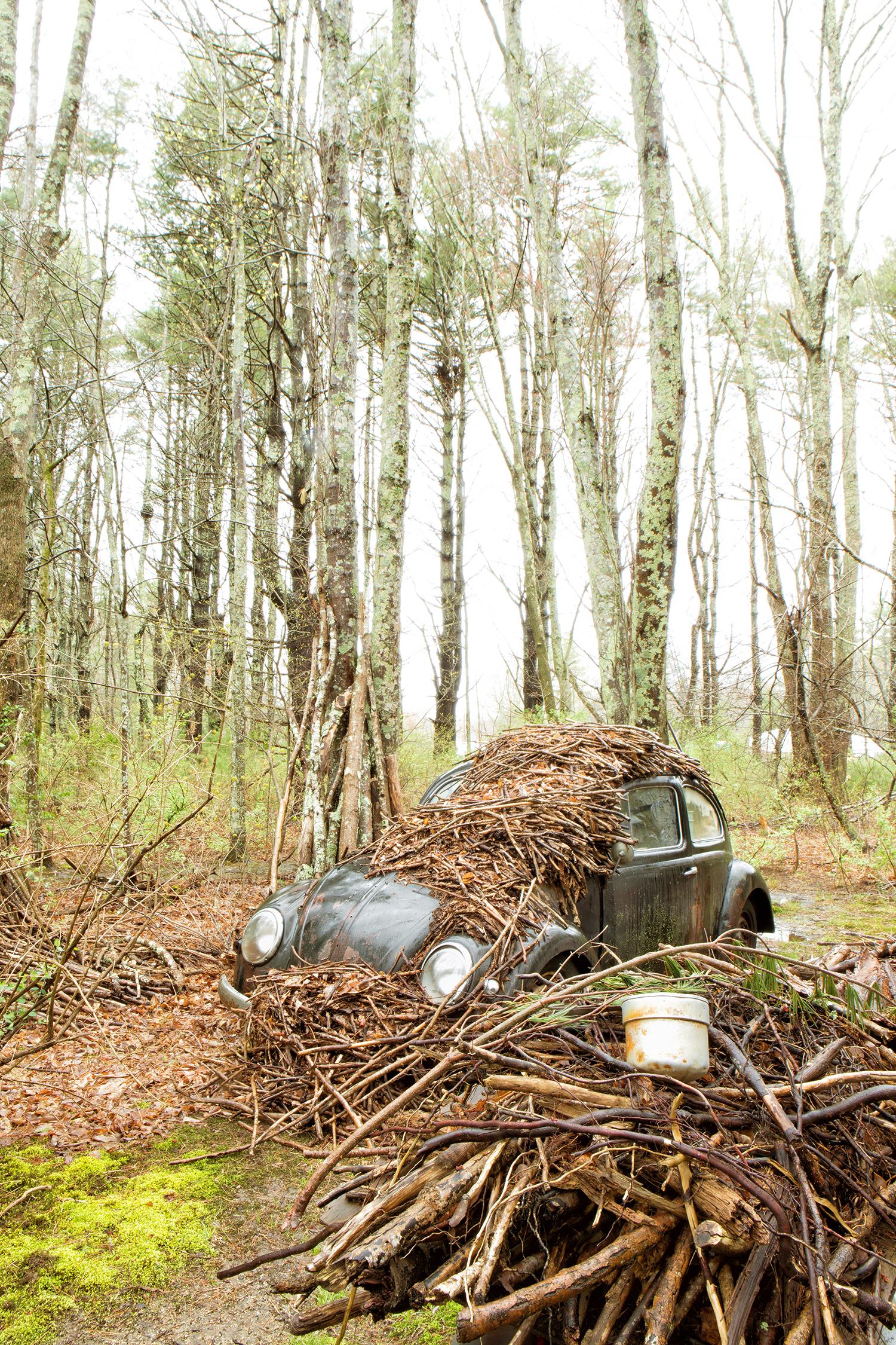 Color Photograph Rebecca Skinner - "Nesting", Contemporary, Voltswagen, paysage, VW, photographie couleur, impression