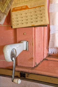 "Past", Contemporary, Vintage Can Opener, Pink, White, Print, Color Photograph
