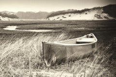 "Mattina tranquilla", Paesaggio, Canoa, Palude, Cape Cod, Fotografia in bianco e nero