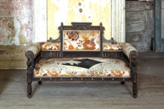 "Return", Abandoned, Victorian, Sofa, Interior, Yellow, Pink, Photograph, 2022