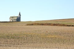 "Saint Olaf Church", contemporary, landscape, North Dakota, color photograph
