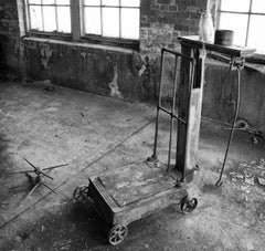 "Scale", Contemporary, Industrial, Abandoned Mill, Black and White Photograph