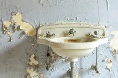 "Sink III", Contemporary, Abandoned, Purple, Blue, Print, Color Photograph, 2019