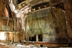 "The Palace", Contemporary, Abandoned Theater, Indiana, Color Photograph
