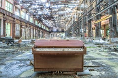 "The Piano", Contemporary Abandoned Landscape, Industrial, Color Photograph