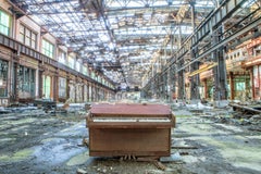 "The Piano", Contemporary Abandoned Landscape, Industrial, Color Photograph