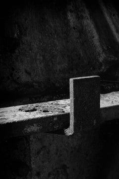 "Wheel", Contemporary, Abandoned Silk Mill, Industrial, Black and White Photo