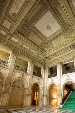 "Grande Hall", Contemporary, Abandoned Architecture, Staircase, Color Photograph