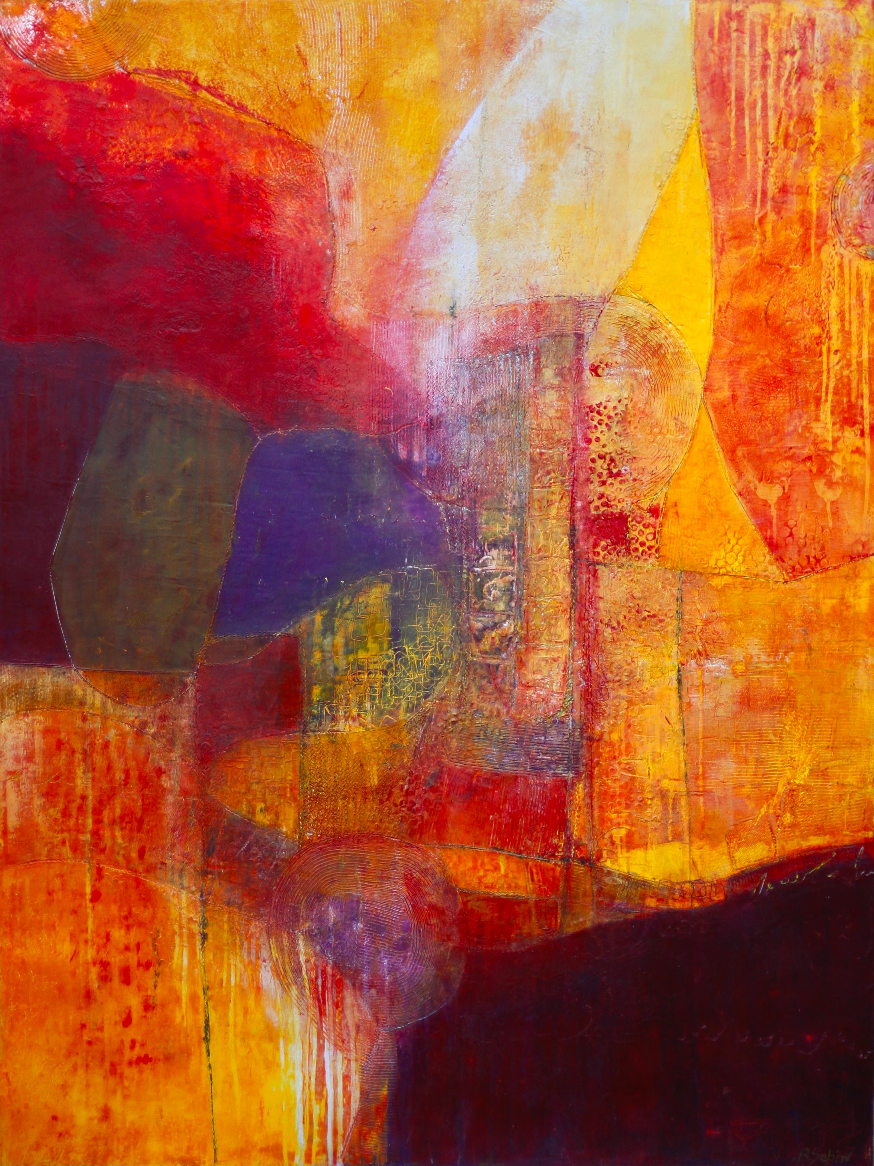 Rebecca Sobin Abstract Painting - Detour