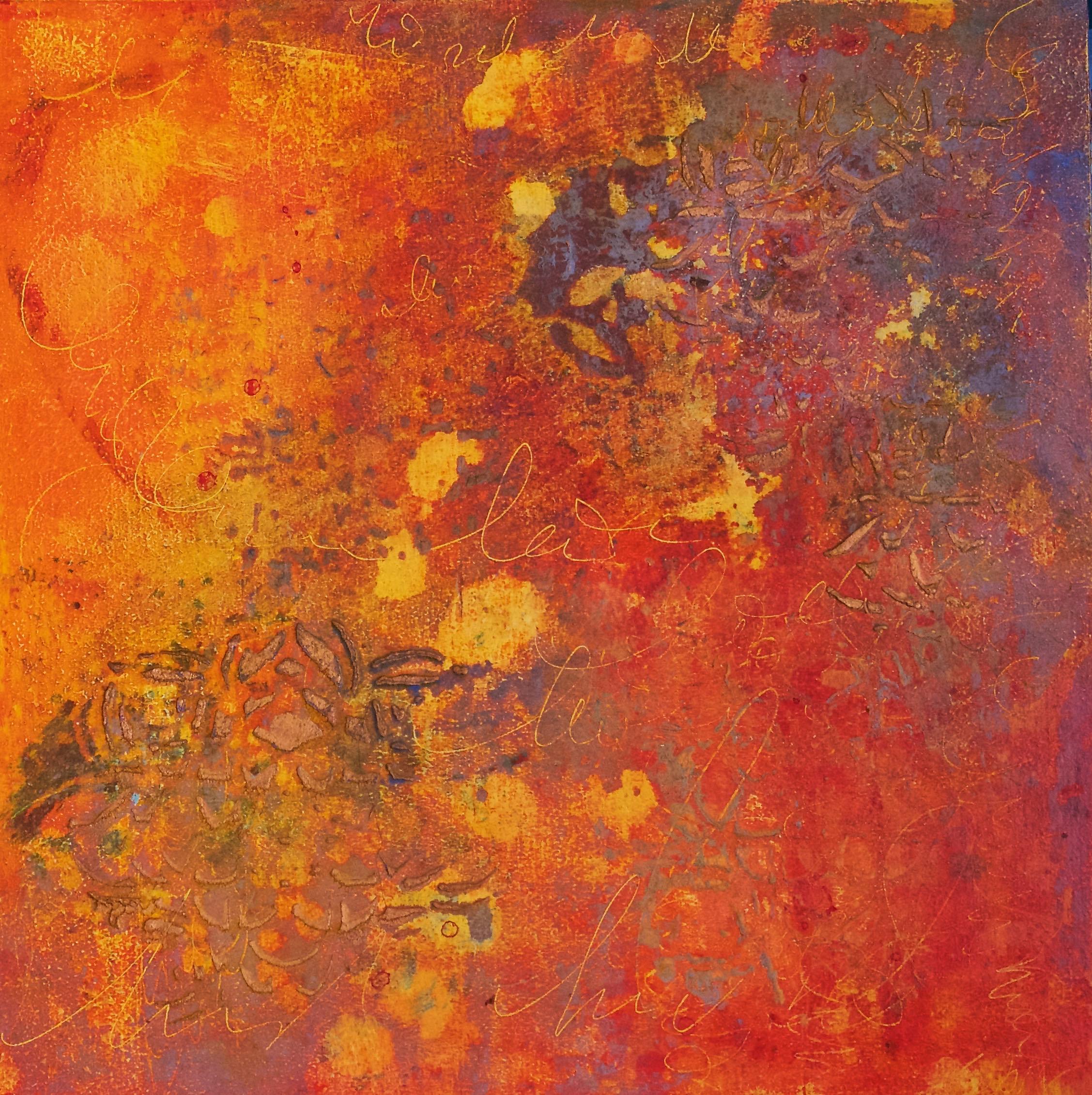 Rebecca Sobin Abstract Painting – Hingabe
