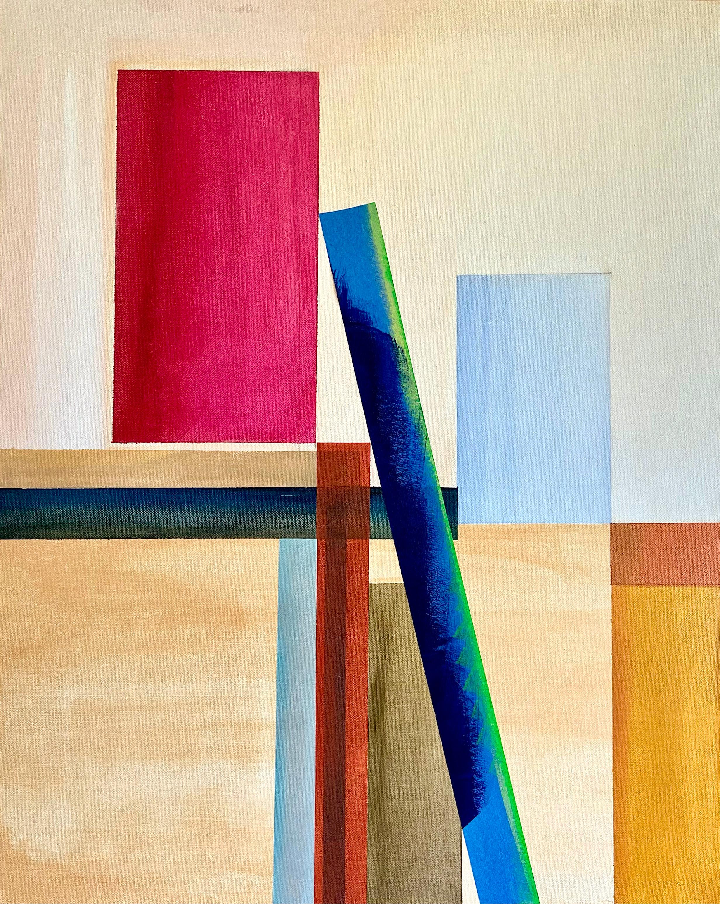 Rebecca Stenn Abstract Painting - Blocks