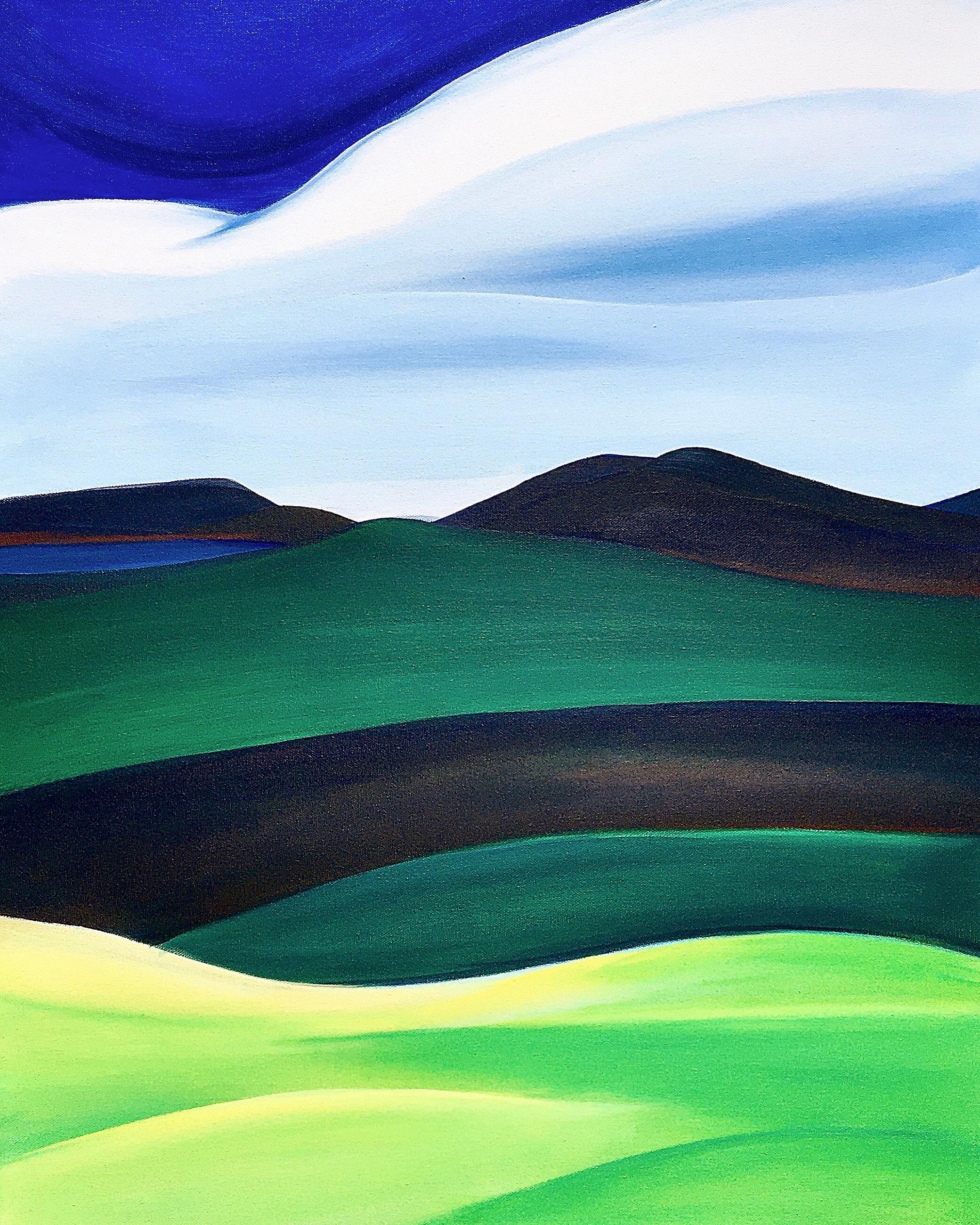 Landscape Painting Rebecca Stenn - La corniche de Holt