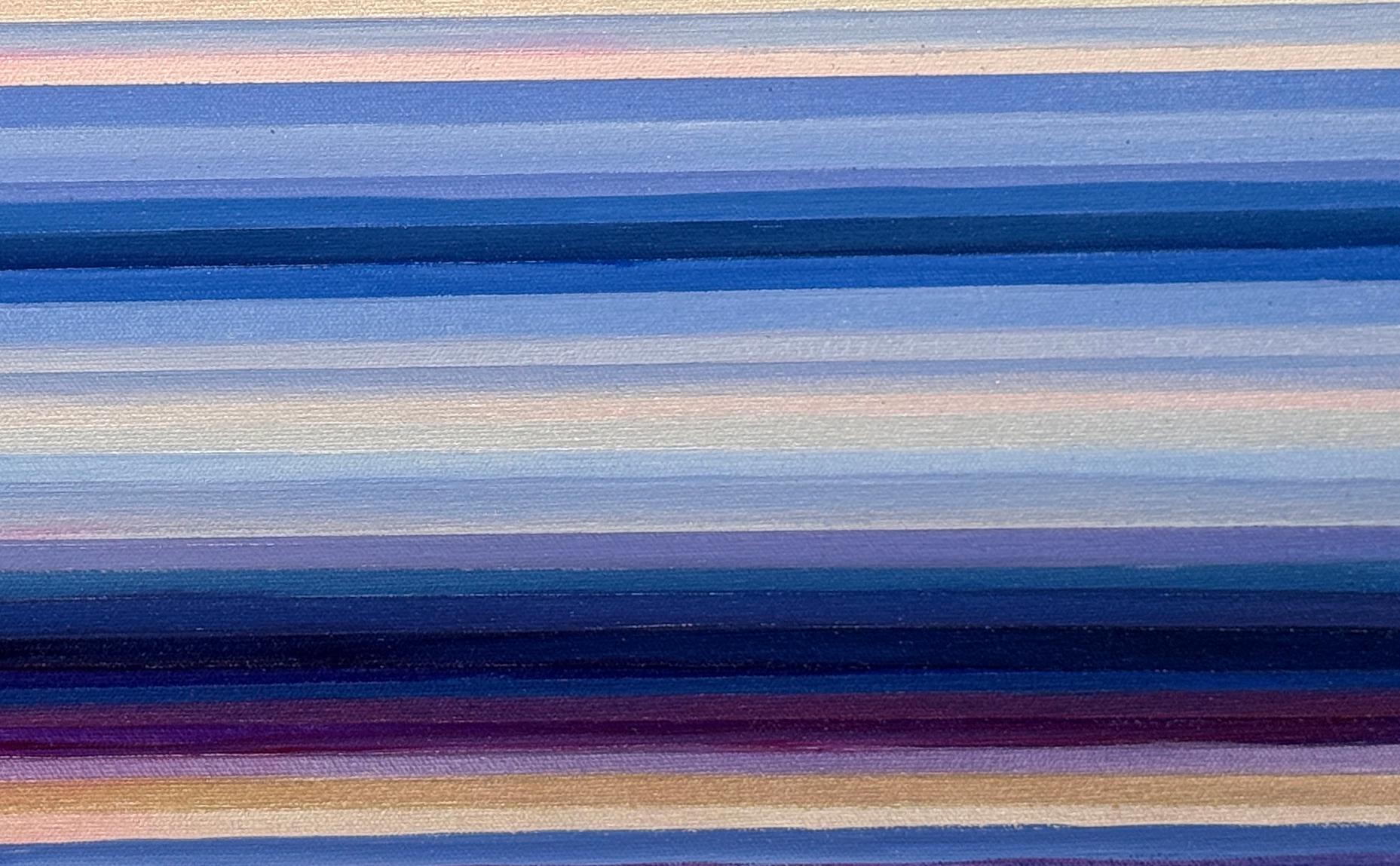 PUGET SOUND - Abstrakte Landschaft, bunt im Angebot 2