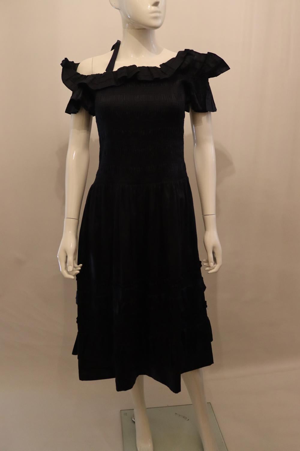 Rebecca Taylor Black Frock In Good Condition For Sale In London, GB