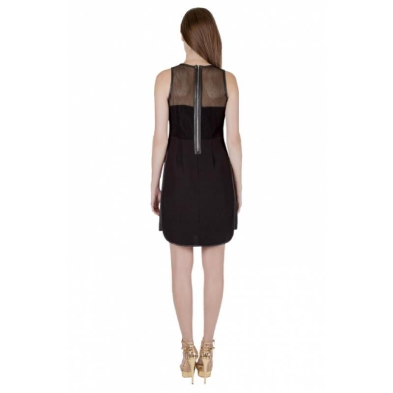 Rebecca Taylor Vestido negro de neopreno y malla con escote adornado S en Bueno estado para la venta en Dubai, Al Qouz 2