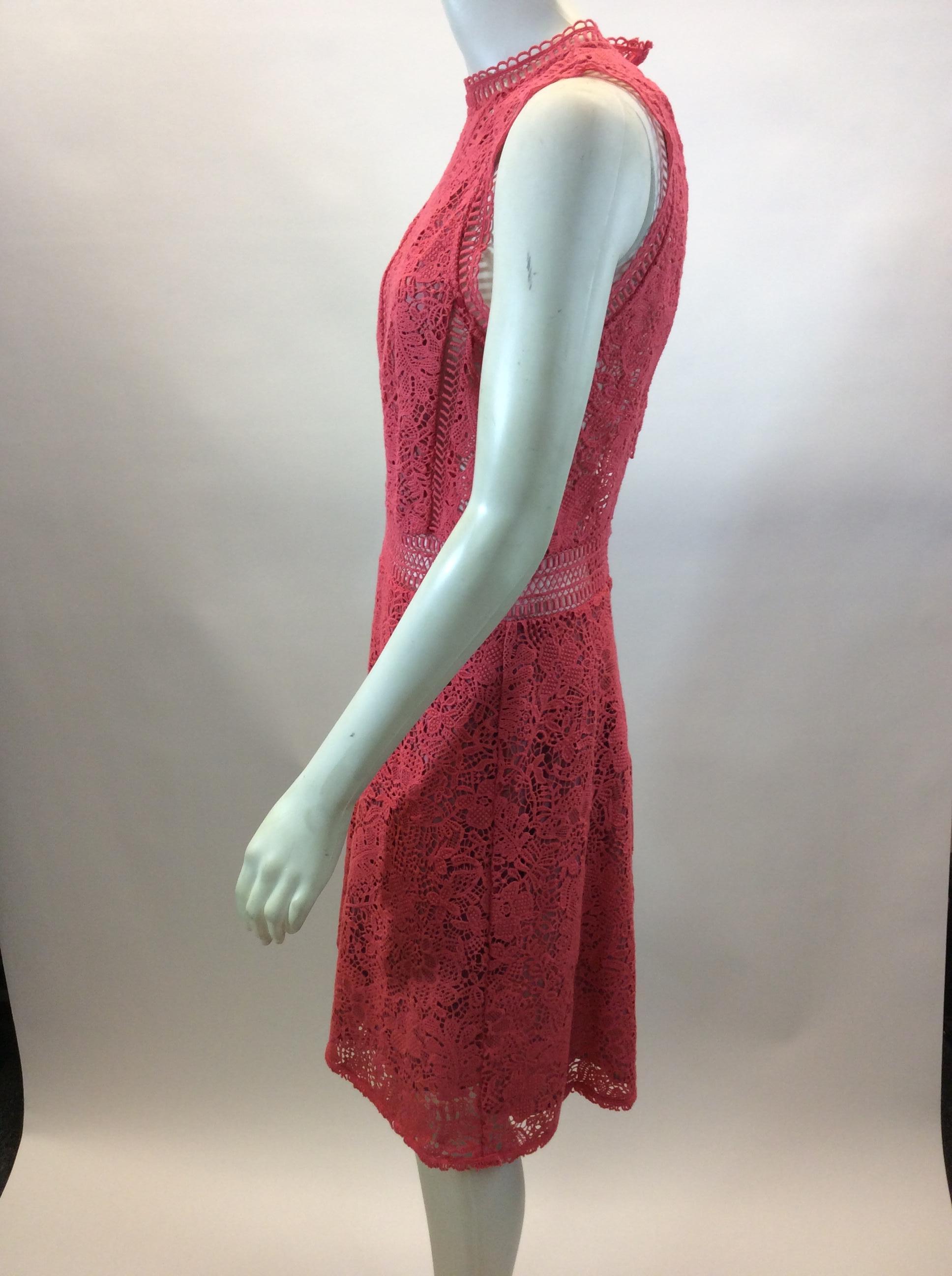 Rebecca Taylor Coral Lace Dress
$178
Made in China
100% cotton
Size 6
Length 37