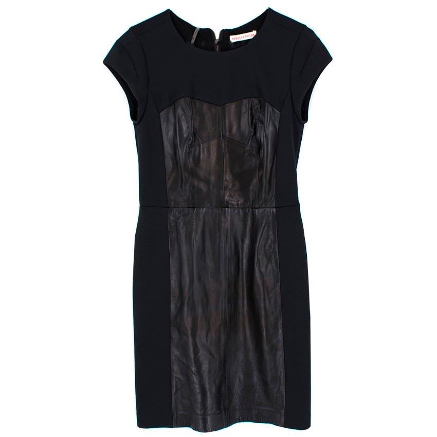 Vestido corpiño de cuero Rebecca Taylor - Talla US 4 en Excelente estado para la venta en London, GB