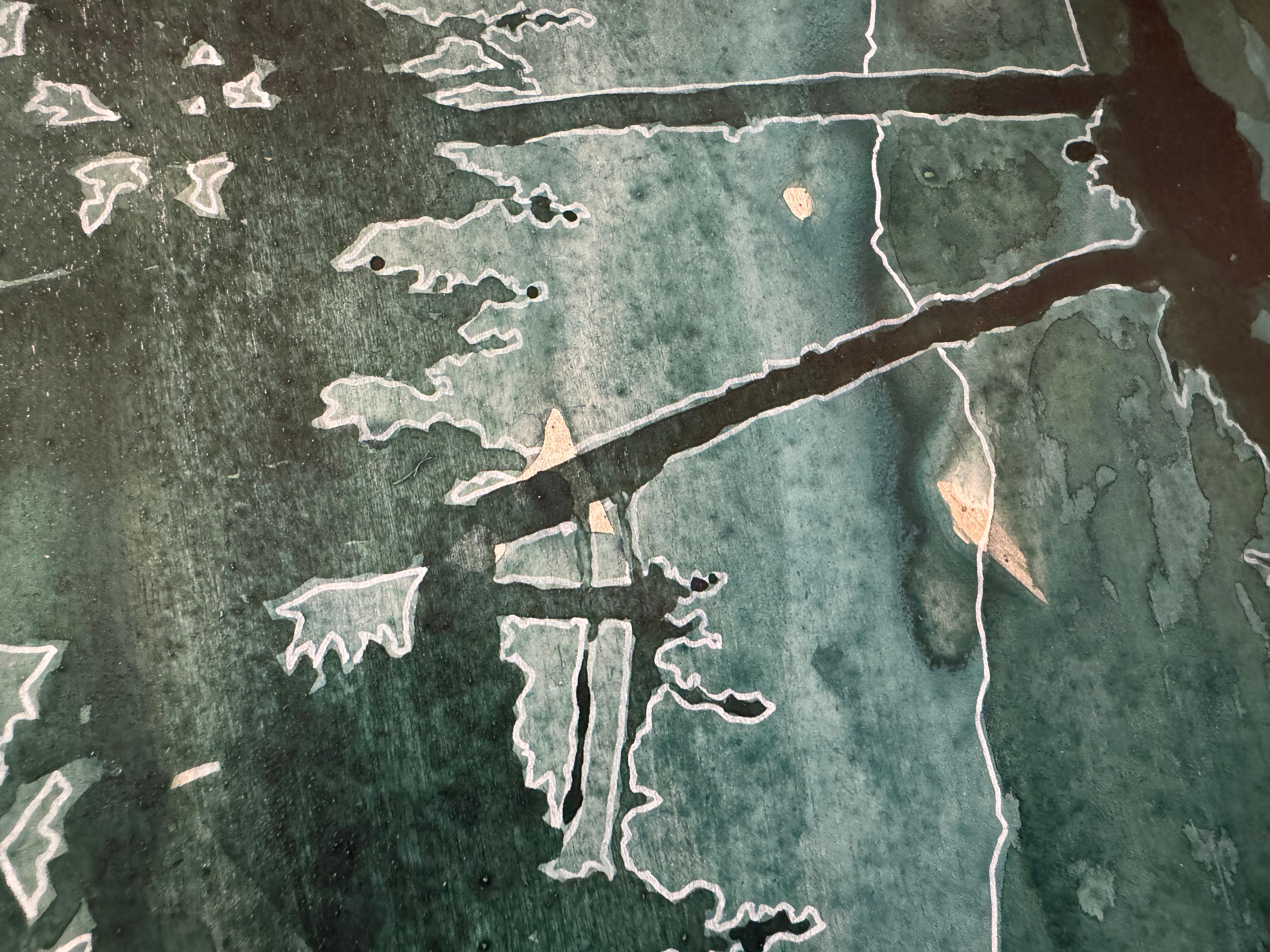 High View, Rebecca Tucker, Original Landschaftsgemälde, Zeitgenössische Kunst (Grau), Figurative Painting, von Rebecca Tucker 