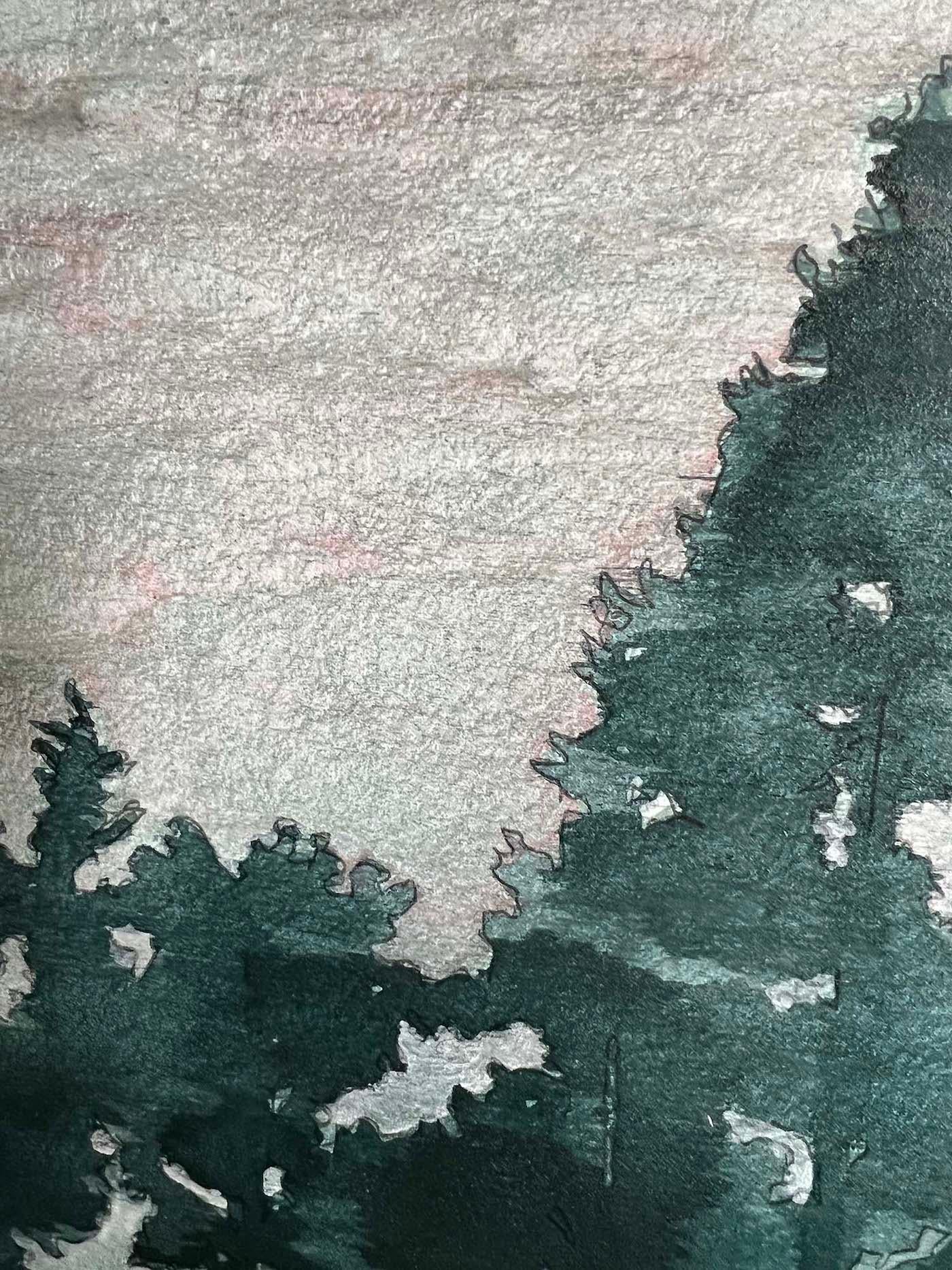 Wood for Trees & After the Rain, Dittico, Rebecca Tucker, Originale, paesaggio in vendita 1