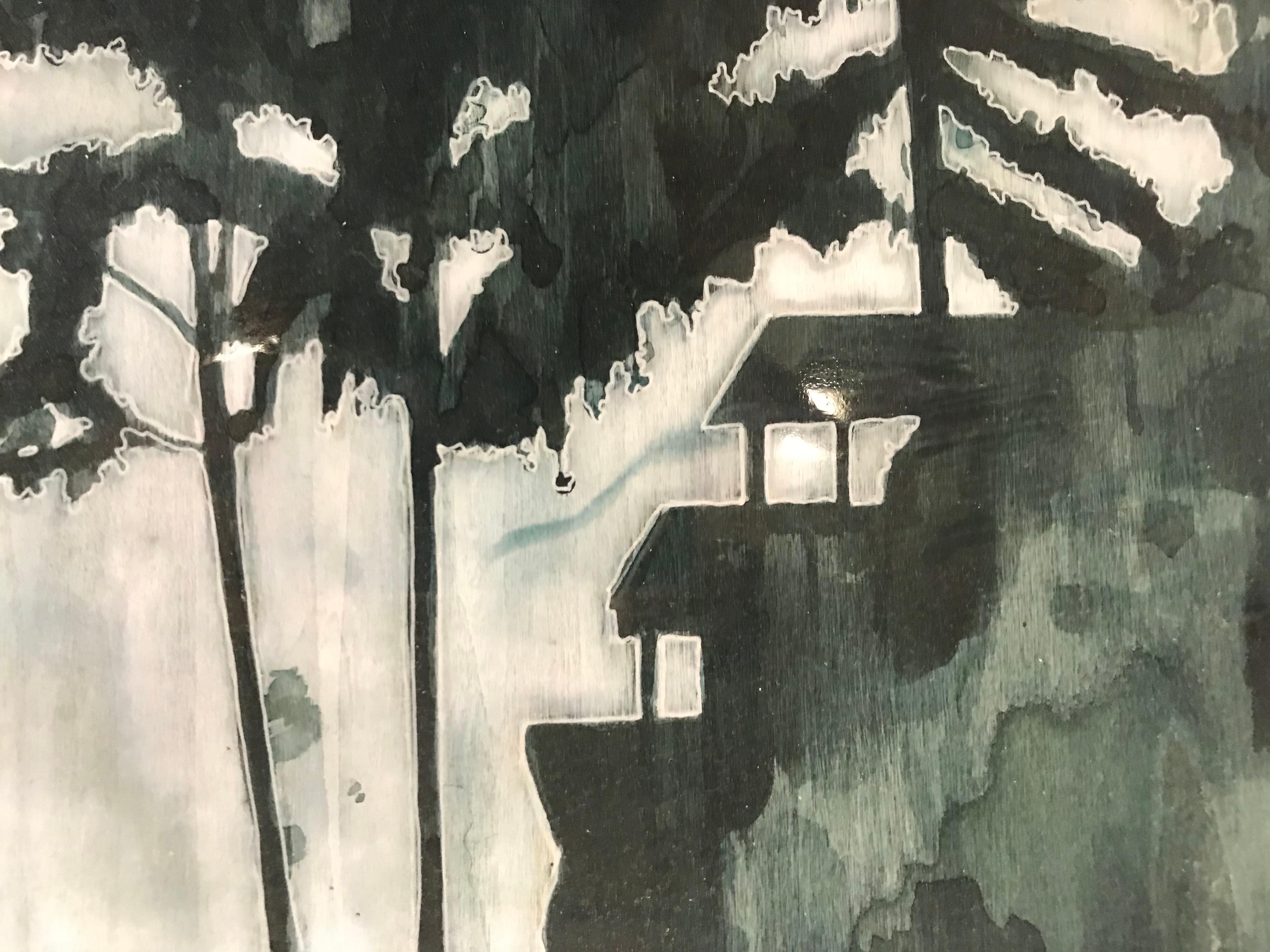 Silver View, Paesaggio, Albero, Paesaggio marino, Stile contemporaneo in vendita 1