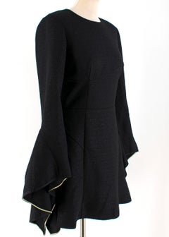 Rebecca Vallance Black Crepe Belize Mini Dress 10