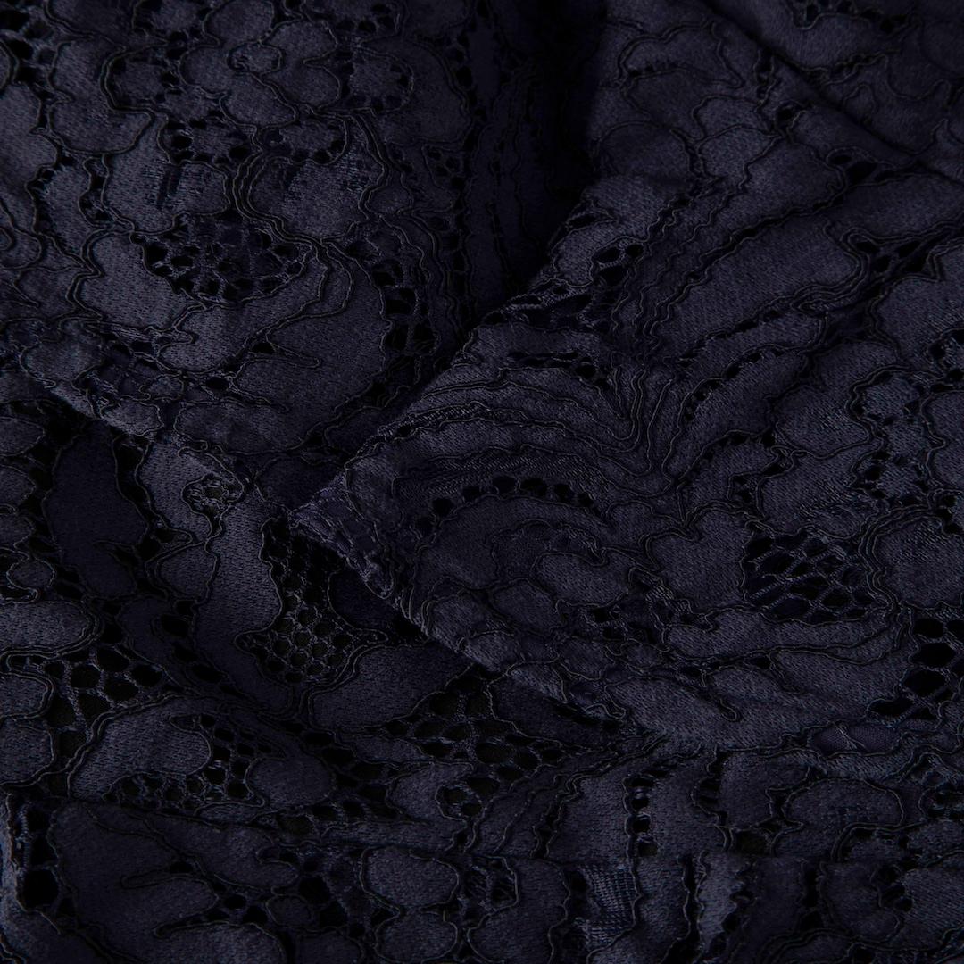 Rebecca Vallance Blue Floral Lace Mini Dress Size M In Good Condition In London, GB