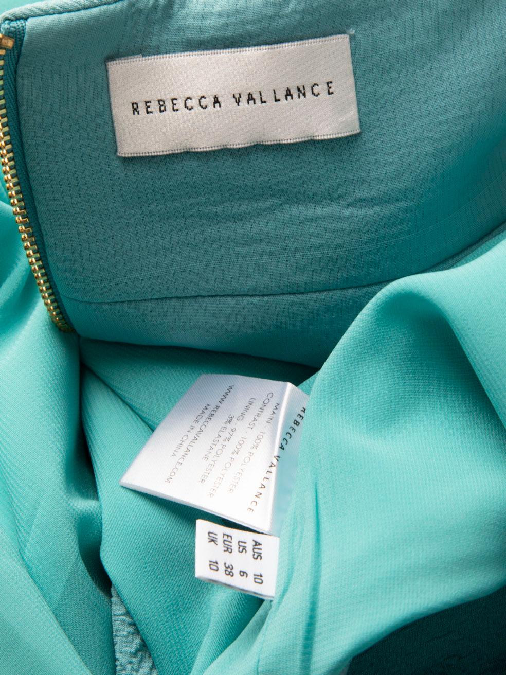 Rebecca Vallance Blue V Neck Knee-Length Dress Size M For Sale 1