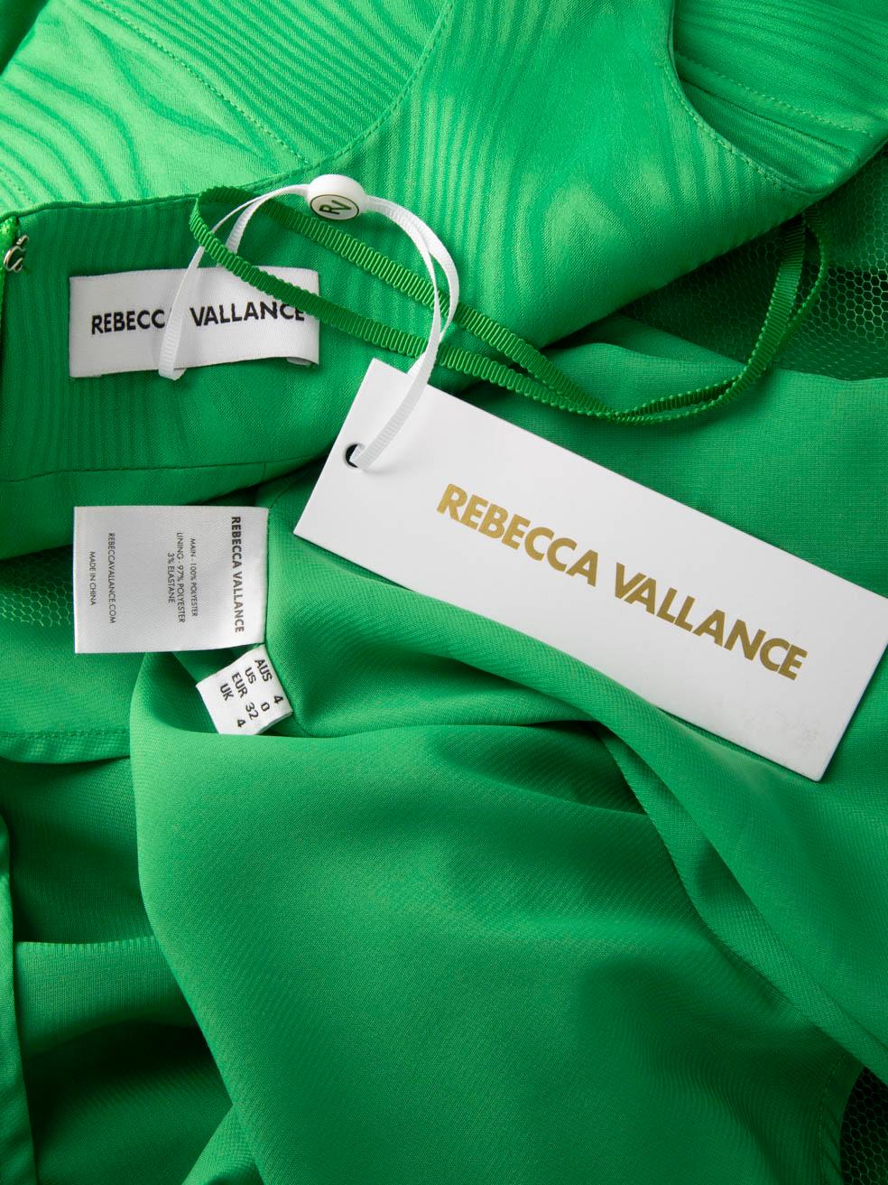 Women's Rebecca Vallance Green Abigail Pleated Midi Dress Size XXS