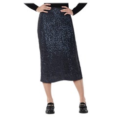 Rebecca Vallance - Gonna midi con paillettes metallizzate taglia XXS