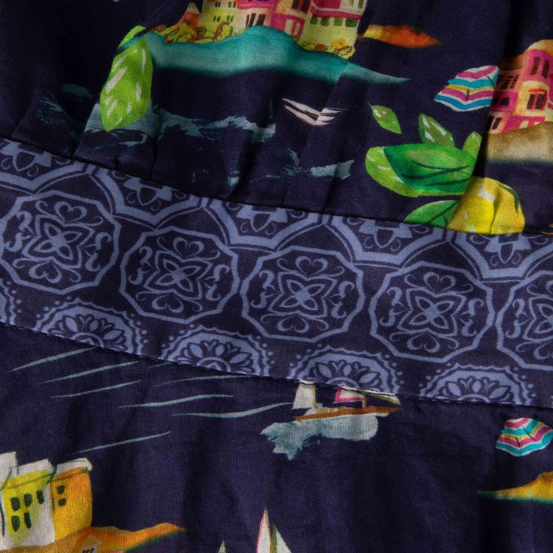 Rebecca Vallance Navy Printed Mini Dress Size XS In Good Condition In London, GB
