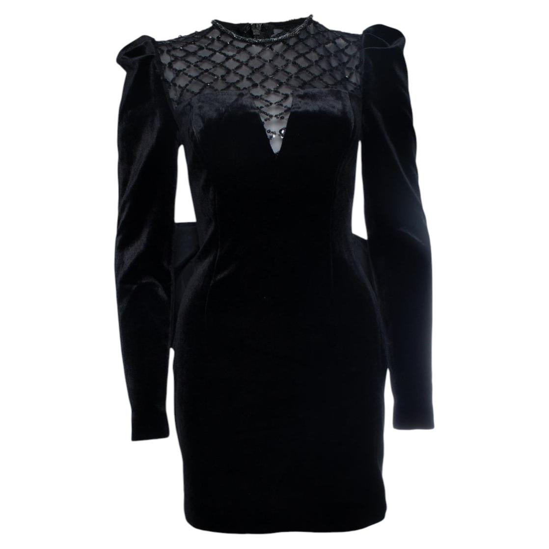 Rebecca Vallance, Onyx Mini dress in black