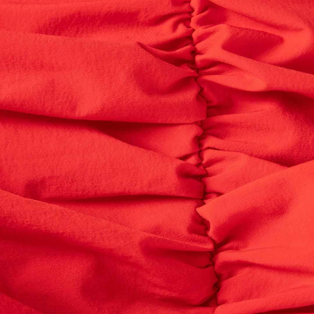 De las mujeres Rebecca Vallance Vestido Midi Sirena Ruch Rojo Talla S en venta