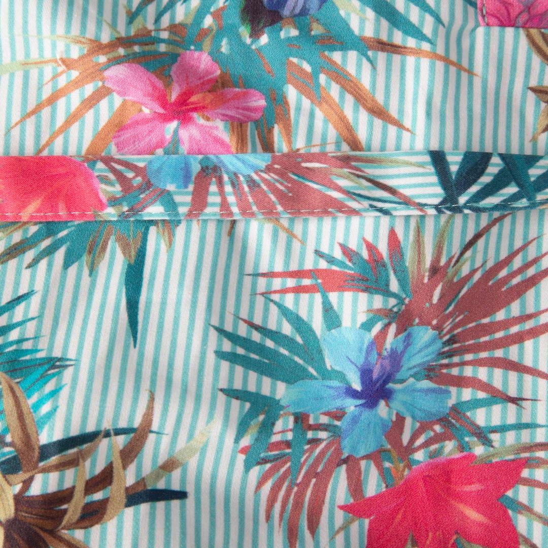 Gris Rebecca Robe à rayures et à motifs floraux Taille XL en vente