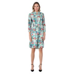 Rebecca Robe à rayures et à motifs floraux Taille XL