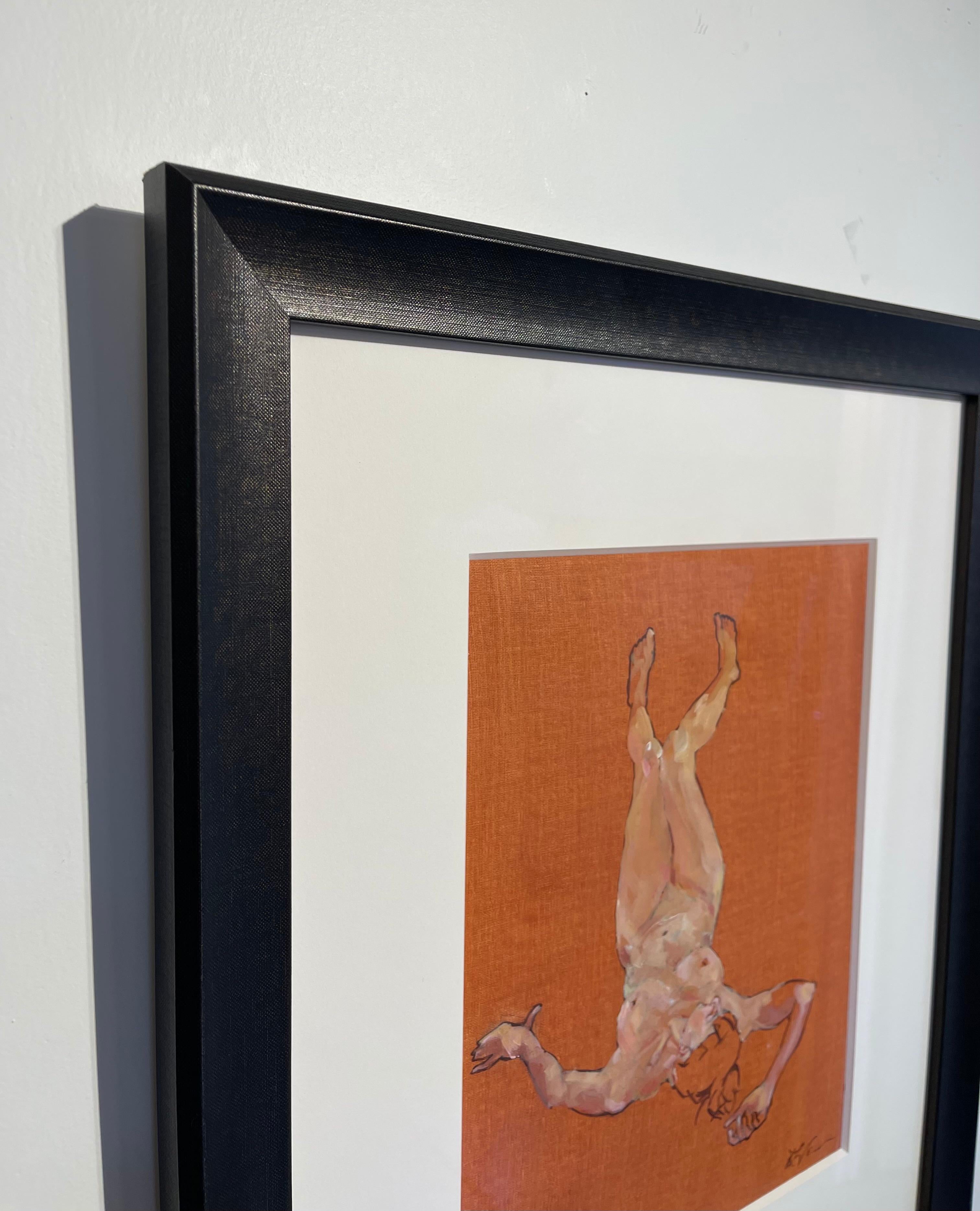 « Sans titre » - Peinture à l'huile d'une figure féminine nue allongée - Réalisme Painting par Rebecca Venn