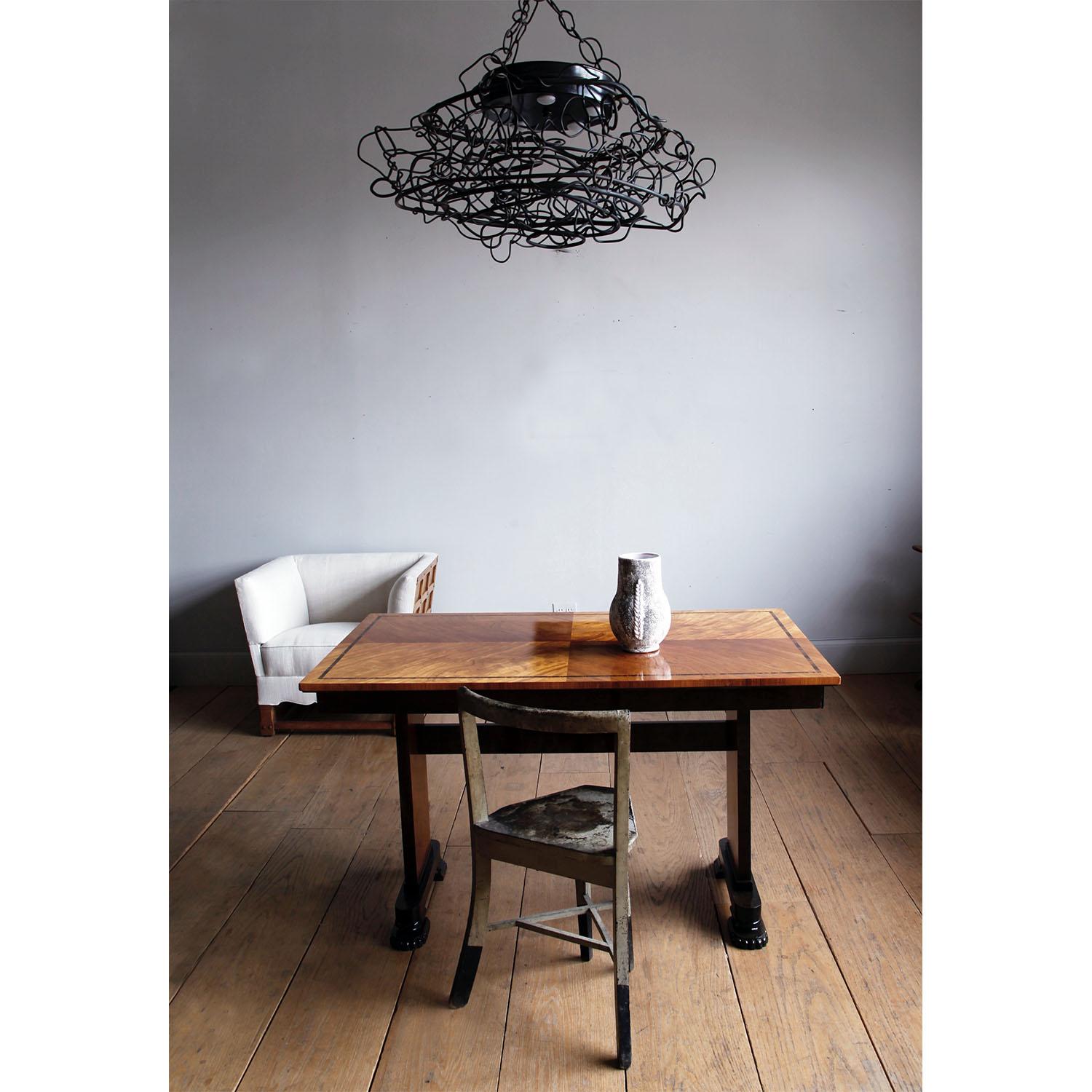 Saldato Lampadario in acciaio saldato Rebecca Welz in vendita