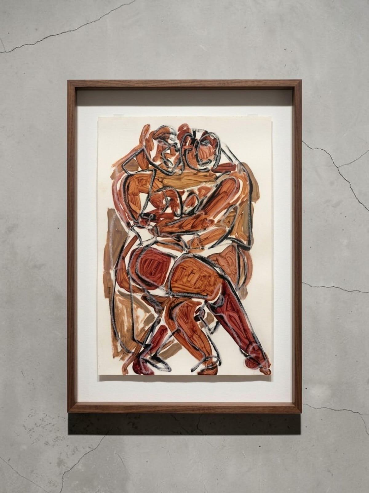 Foundational Series Studio Archive No. 219 Composition in Sienna and Charcoal