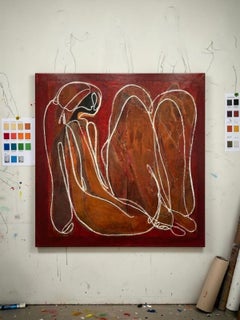 Studio Archive No.87 Earth Pigments on Raw Studio Weave Cotton