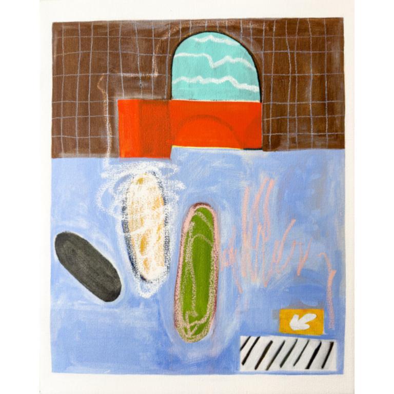 Cordelia Pool, Öl auf Leinwand Gemälde von Rebekah Andrade, 2024

Zusätzliche Informationen:
Medium: Öl, Acryl, Pastell auf Leinwand
Abmessungen: 16 × 20 Zoll (40,6 × 50,8 cm)

Rebekah Andrade (Kanadierin, geb. 1980) ist eine abstrakte Malerin, die
