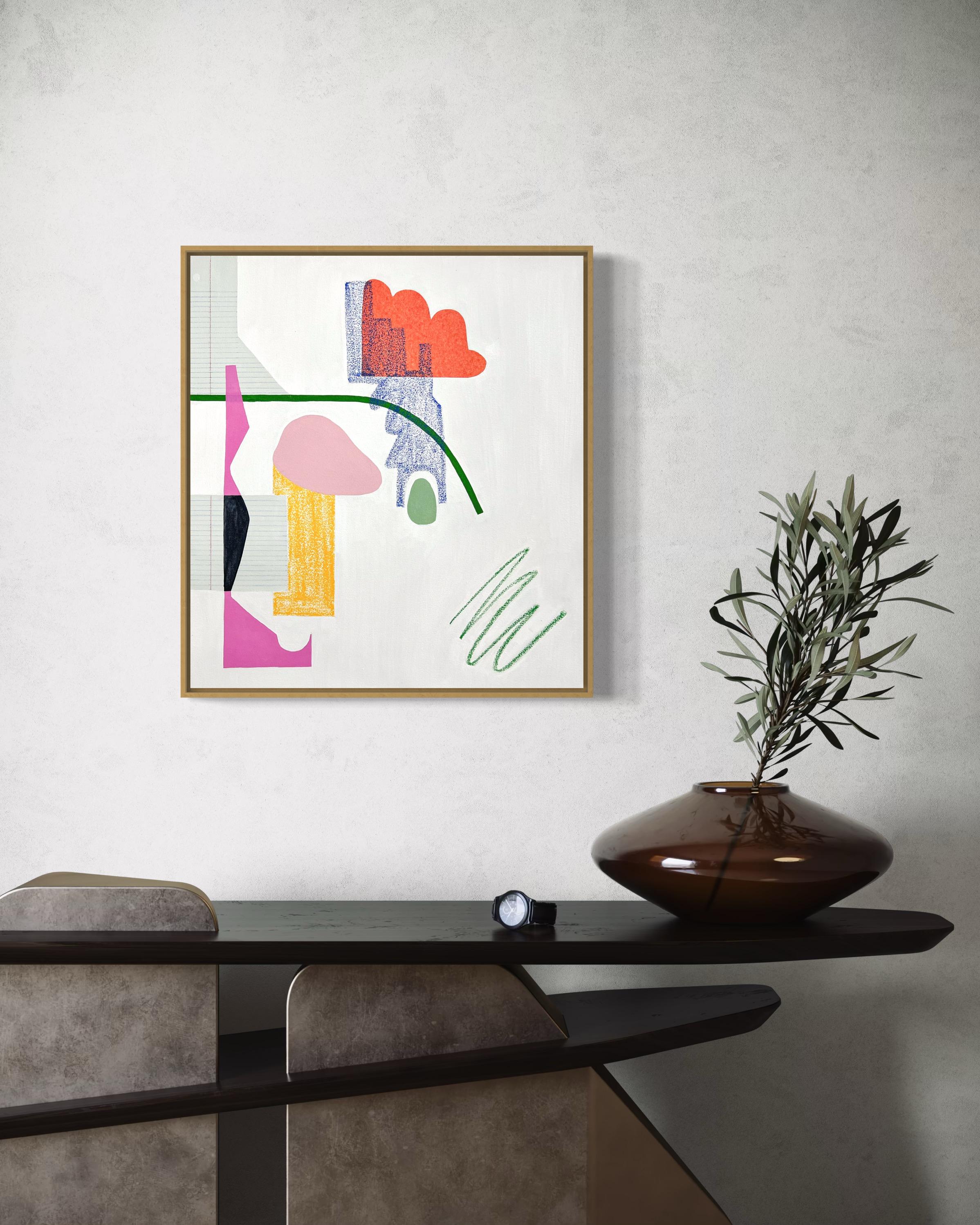 Scarabocchi 1, Pittura olio su tela di Rebekah Andrade, 2023 in vendita 1
