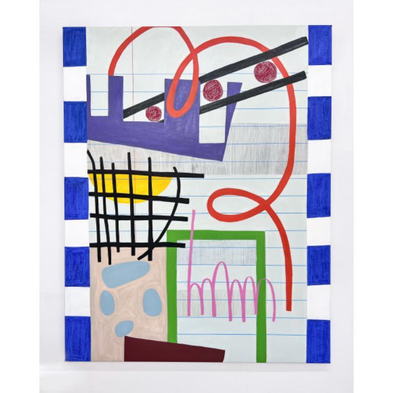 Double Dutch, dipinto olio su tela di Rebekah Andrade, 2023

Informazioni aggiuntive:
Medium: Olio, acrilico, pastello a olio e penna a olio su tela
Dimensioni: 58 x 46 pollici

Rebekah Andrade (canadese, nata nel 1980) è una pittrice astratta che