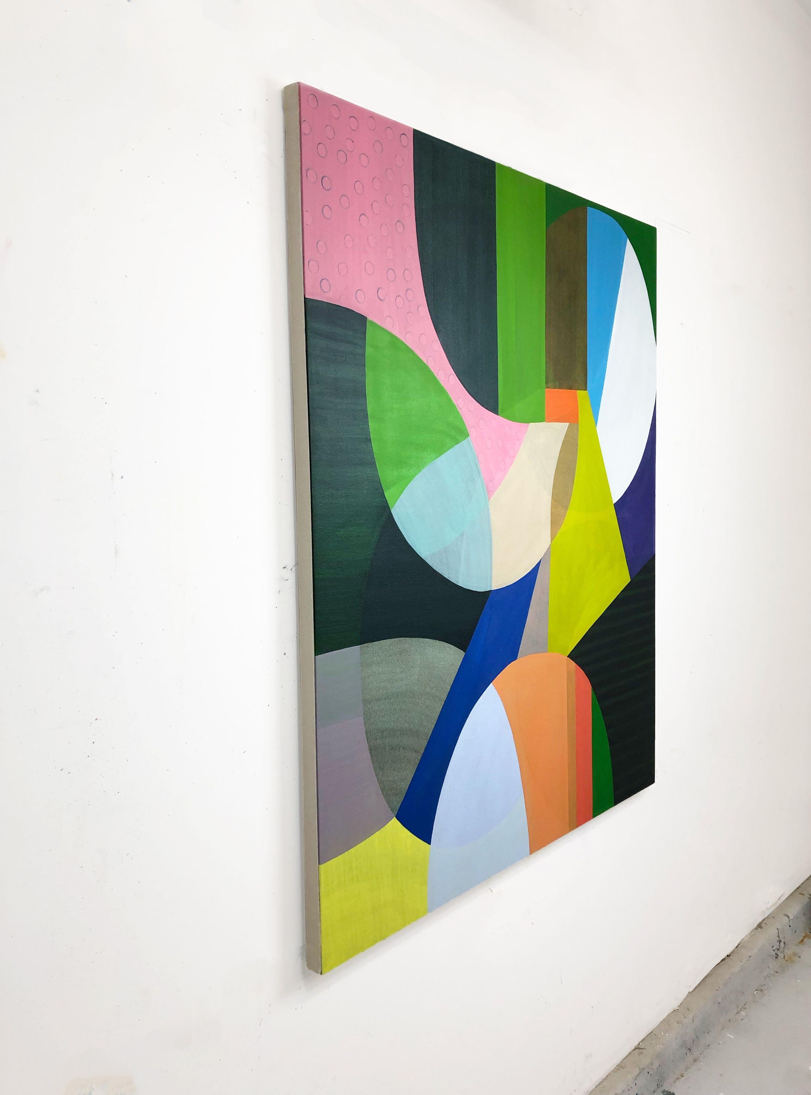 Forme che ammorbidiscono gli strati #5, Pittura, Olio su tela - Painting Astratto di Rebekah Andrade