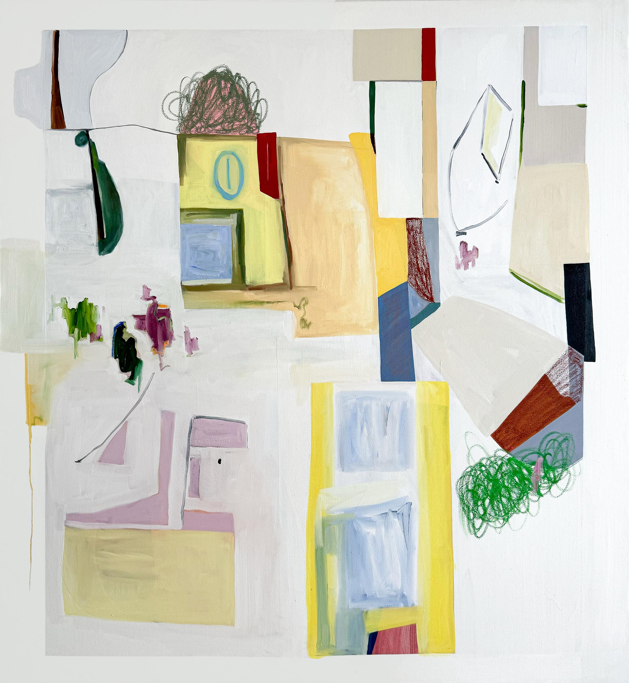 I Painted Over Nevada, dipinto olio su tela di Rebekah Andrade, 2024 in vendita 2
