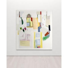 I Painted Over Nevada, dipinto olio su tela di Rebekah Andrade, 2024