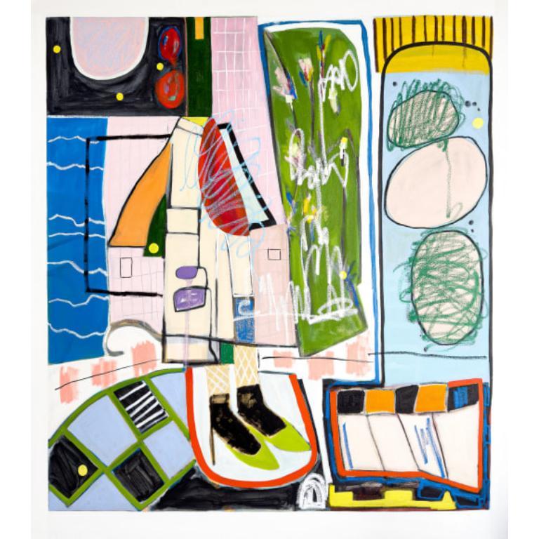 It's All So Enriching, Öl auf Leinwand Gemälde von Rebekah Andrade, 2024

Zusätzliche Informationen:
Medium: Öl, Acryl, Pastell auf Leinwand
Abmessungen: 48 × 60 Zoll (121,9 × 152,4 cm)

Rebekah Andrade (Kanadierin, geb. 1980) ist eine abstrakte